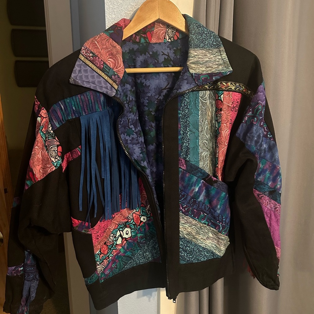 Colorful Vintage Patchwork Western Women's Jacket